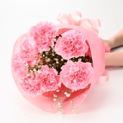 【母の日】[フローレット]カーネーションブーケ（ピンク）
