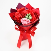 【母の日】[フローレット]ソープフラワーブーケ（レッド）