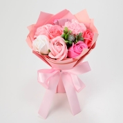 【母の日】[フローレット]ソープフラワーブーケ（ピンク）