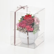 【母の日】[フローレット]プリザーブドフラワー　ミニョン（レッド）