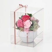 【母の日】[フローレット]プリザーブドフラワー　ミニョン（ピンク）