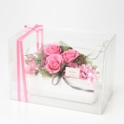 【母の日】[フローレット]プリザーブドフラワー　レヒテック（ピンク）