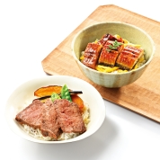 【夏の贈り物】米沢牛黄木　米沢牛ステーキ・鰻ご飯セット　SUG60　直送品