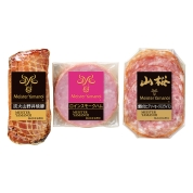 【夏の贈り物】マイスター山野井　炭火山野井焼豚とハムセット　YE32　直送品