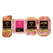 【夏の贈り物】マイスター山野井　炭火山野井焼豚とハムセット　YE40　直送品