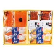 【夏の贈り物】美飾遊膳　鮭・魚卵と鰻蒲焼詰合せ　SGU-50R　直送品