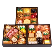 【広域配送】033［なだ万］冷凍おせち三段 「景福」