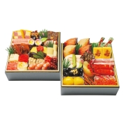 【広域配送】045［わらびの里］和洋料亭おせち二段重