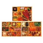 【広域配送】051【監修】［くろす×LASTRICATO×芝蘭］神楽坂3店舗和洋中おせち「舞」三段重