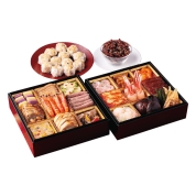 【広域配送】052【監修】［崎陽軒］崎陽軒中華おせち二段重 ～限定シウマイ・クルミの飴炊き付～