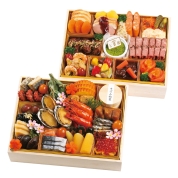 【聖蹟桜ヶ丘店受取】055【監修】［雨月茶屋×レストラン七番館］和洋風二段重