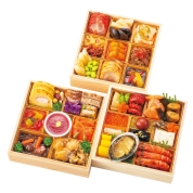 【聖蹟桜ヶ丘店受取】062【監修】［中村孝明×オテル・ド・ ヨシノ×赤坂璃宮］和洋中三段重