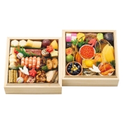 【聖蹟桜ヶ丘店受取】096［美濃吉］和風おせち二段重