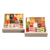 【新宿店受取】140【監修】［金茶寮］六寸角二段重