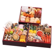 【新宿店受取】179【監修】［花ごころ］和風おせち三段重