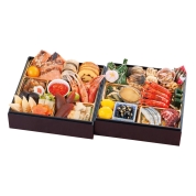 【聖蹟桜ヶ丘店受取】180【監修】［花ごころ］和風おせち二段重