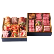 【新宿店受取】192［あづま］肉づくしとオードブル二段重