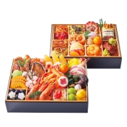 【新宿店受取】210【監修】［桔梗］和洋中二段重「三宝寿」