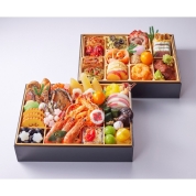 【新宿店受取】１３［桔梗］和洋中二段重「三宝寿」