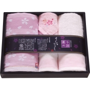 今治泉州さくらづくし フェイス・ハンドタオル・タオルハンカチセット TMS3008805