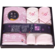 今治泉州さくらづくし フェイス・ハンドタオル・タオルハンカチセット TMS3508806