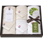 今治エコマークオリーブスクラブⅡ フェイス・ハンドタオルセット TNI3003014