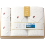 今治白なみ～しらなみ～ バス・ハンドタオルセット（木箱入） 16100