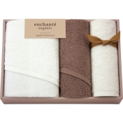 アンシャンテオーガニック スリムバス・フェイスタオルセット 44050