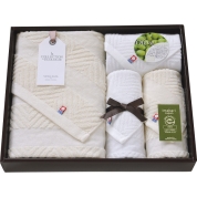 今治エコマークオリーブスクラブⅡ バス・フェイス・ハンドタオルセット TNI5003016