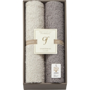グランフランセヌーベル オーガニックコットンロングパイル フェイスタオル２枚セット GFG10500