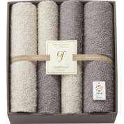 グランフランセヌーベル オーガニックコットンロングパイル バス・フェイスタオルセット GFG12000