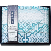 極選魔法の糸×オーガニック プレミアム四重織ガーゼ毛布 GMOW-11100ABL