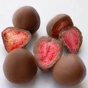 【バレンタイン】[軽井沢のおやつ]いちごトリュフチョコ ミルク5P