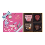 【バレンタイン】[ゴディバ]アリスのティーパーティ アソートメント 4粒入