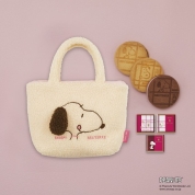 【バレンタイン】[スヌーピー meets ブリュイエール]スヌーピー meets ブリュイエール　ミニトートバッグ(ベージュ)
