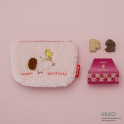 【バレンタイン】[スヌーピー meets ブリュイエール]スヌーピー meets ブリュイエール　もこもこスタンドポーチ