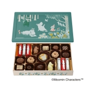 【バレンタイン】[ムーミン × メリーチョコレート]ムーミンたちと穏やかな森(アソートチョコレート)