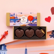 【バレンタイン】[ル・ショコラ・アラン・デュカス]ピュール・クール ノワール 詰め合わせ 6枚入り