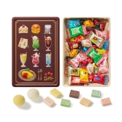 【バレンタイン】[メリーチョコレート　はじけるキャンディチョコレート。]喫茶メニュー缶