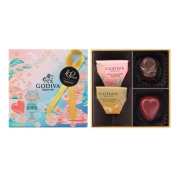 【ホワイトデー】[ゴディバ]チョコレートローズ アソートメント 4粒入