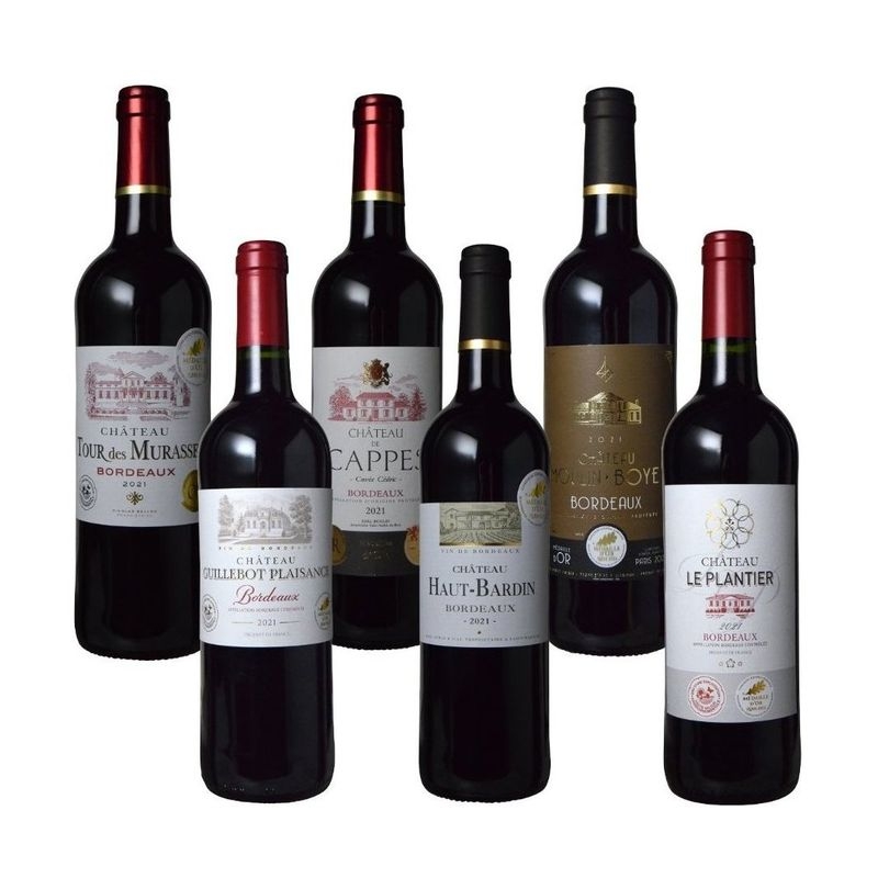 あわせて10金！高評価金賞ボルドー赤6本セット