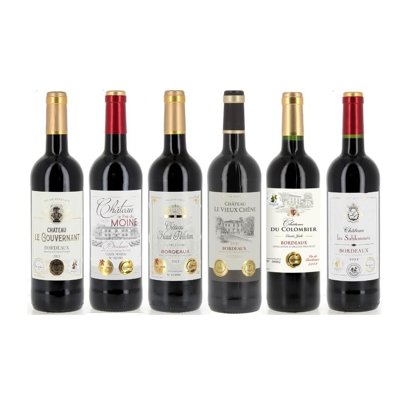 合計13金！トリプル＆ダブル金賞ボルドー赤ワイン6本セット