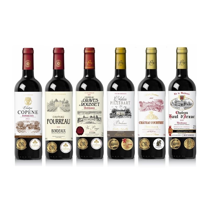 ダブル金賞ボルドー赤ワイン6本セット