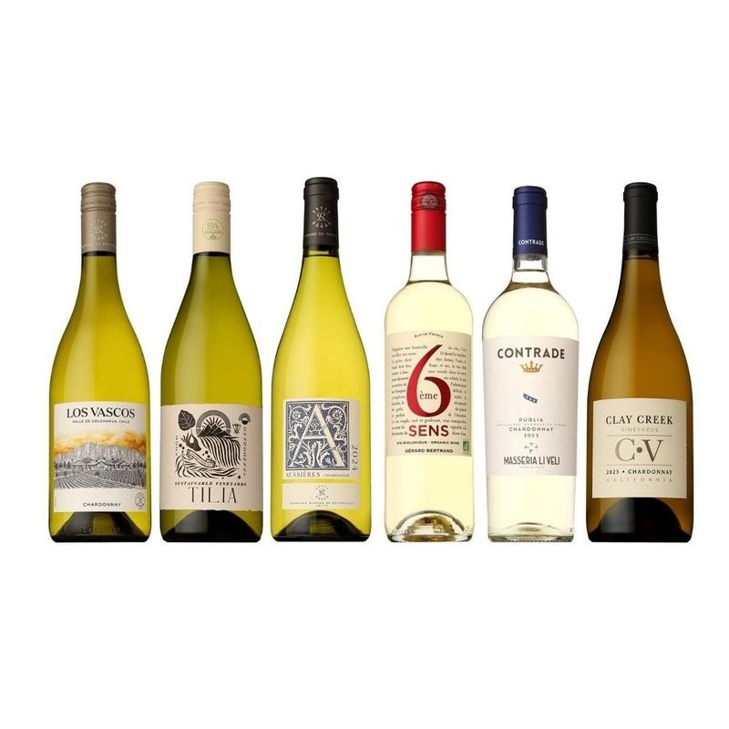 白ワインの王道品種シャルドネを 愉しむ6本セット！