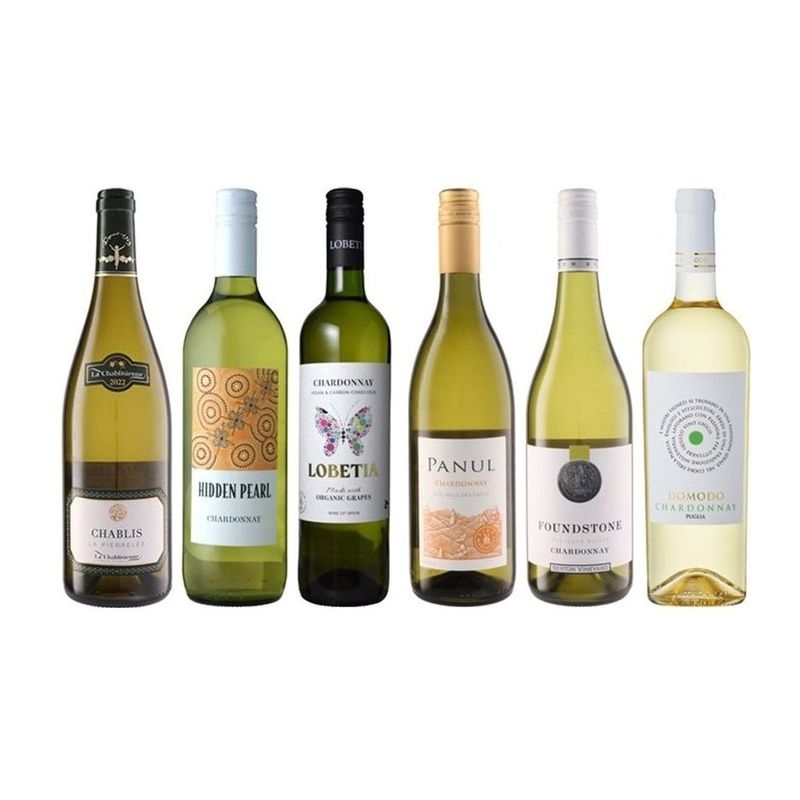 シャブリ入り！爽快辛口シャルドネ 飲み比べ白6本セット