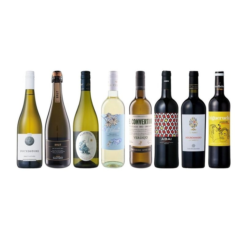 サクラアワード金賞受賞 高評価バラエティ泡白赤8本セット