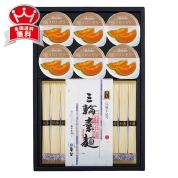 麦坐　三輪素麺・夕張メロンゼリー詰合せ　DYM-30T