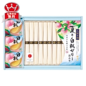 池利　三輪素麺国産白桃ゼリー詰合せ　PM-30