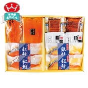 美飾遊膳　鮭・魚卵と鰻蒲焼詰合せ　SGU-50R　直送品