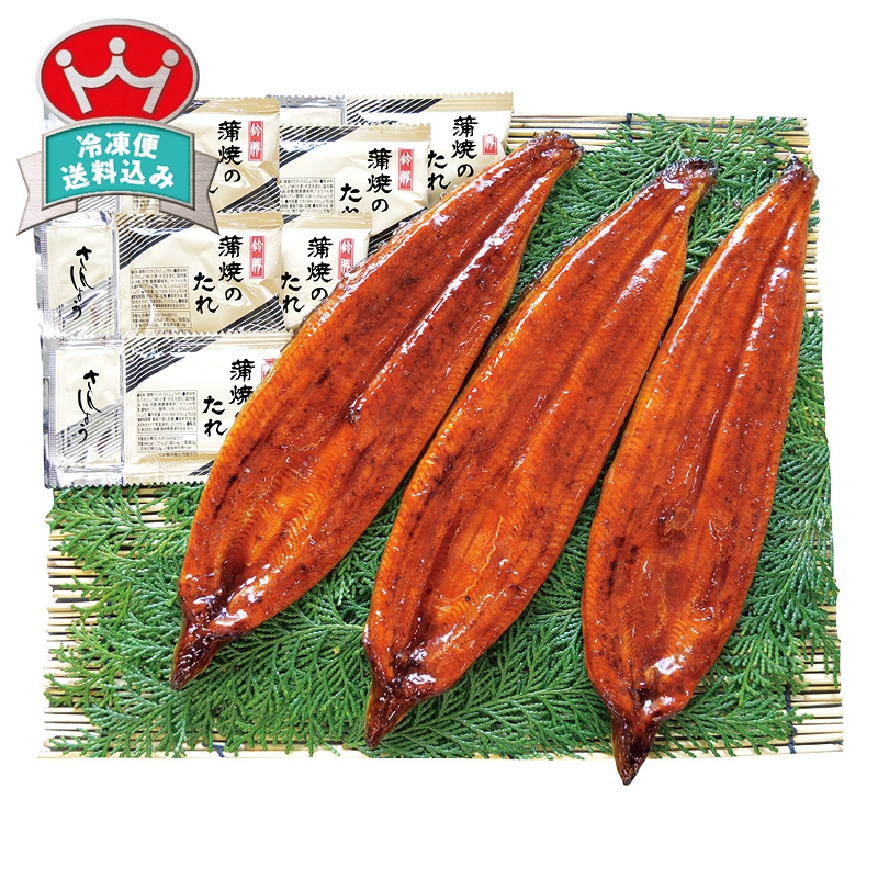 双葉水産 鹿児島県大隅産 うなぎ蒲焼3尾詰合せ NFUV 直送品